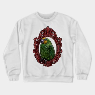 Bird Cameo: Orange Winged Amazon Parrot Crewneck Sweatshirt